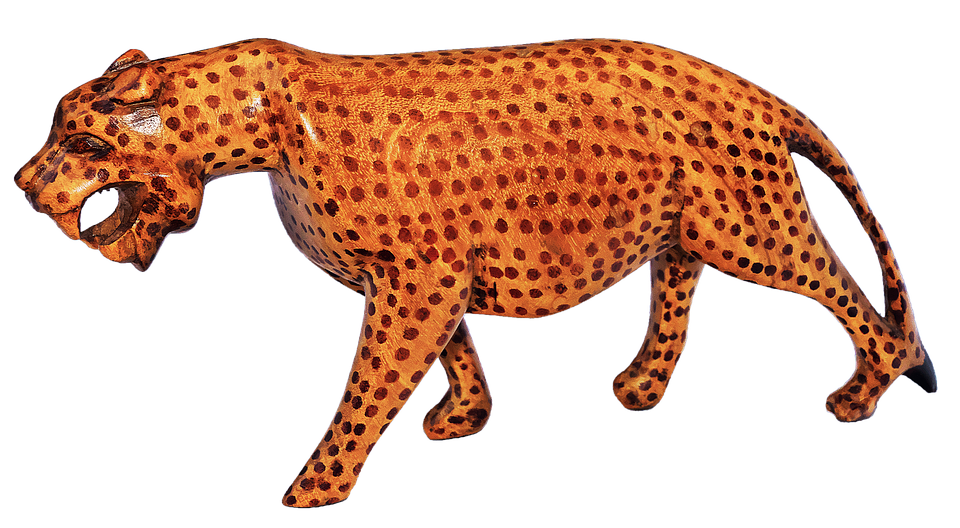 A Statue Of A Cheetah