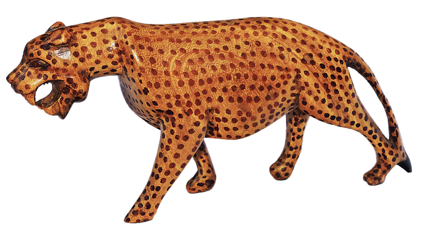 A Statue Of A Cheetah