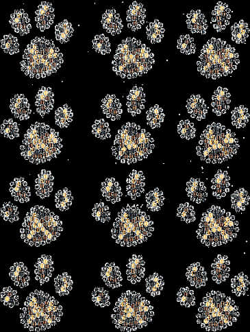 A Pattern Of Paw Prints