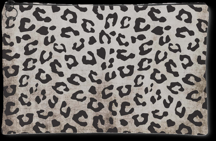 A Black And White Cheetah Print