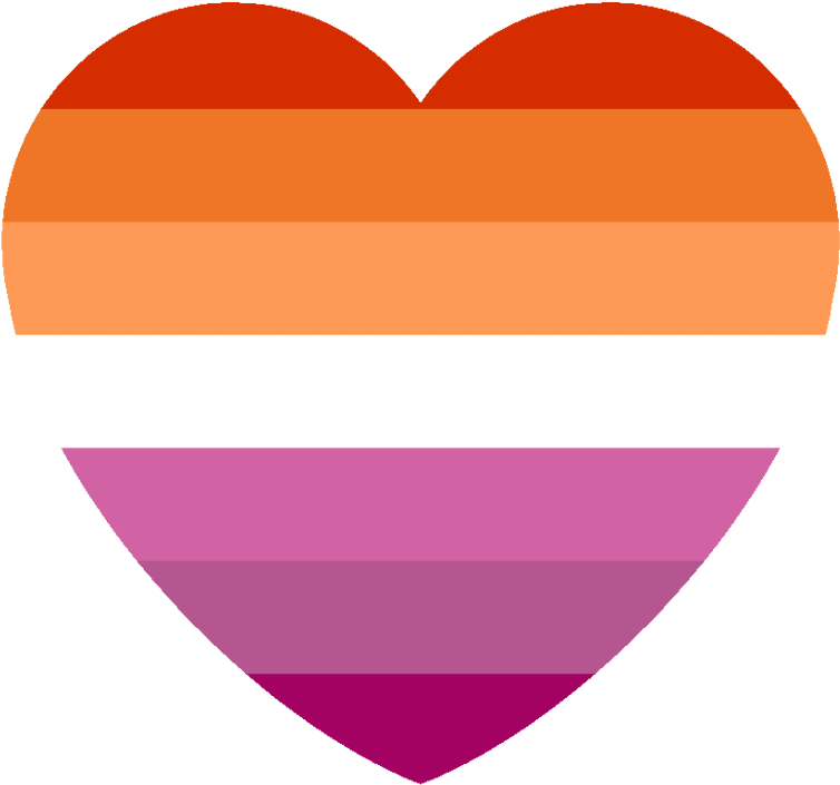 A Heart With Multiple Colors Of Stripes