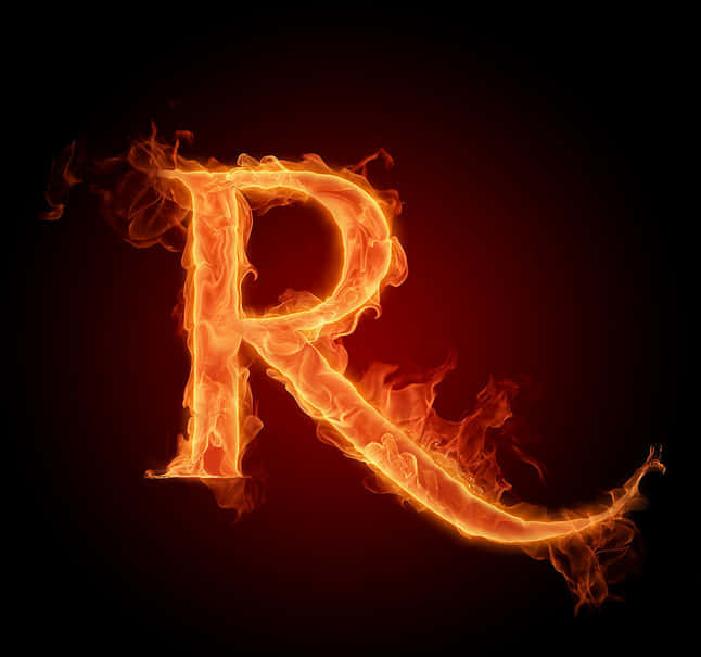 Letter R Flame