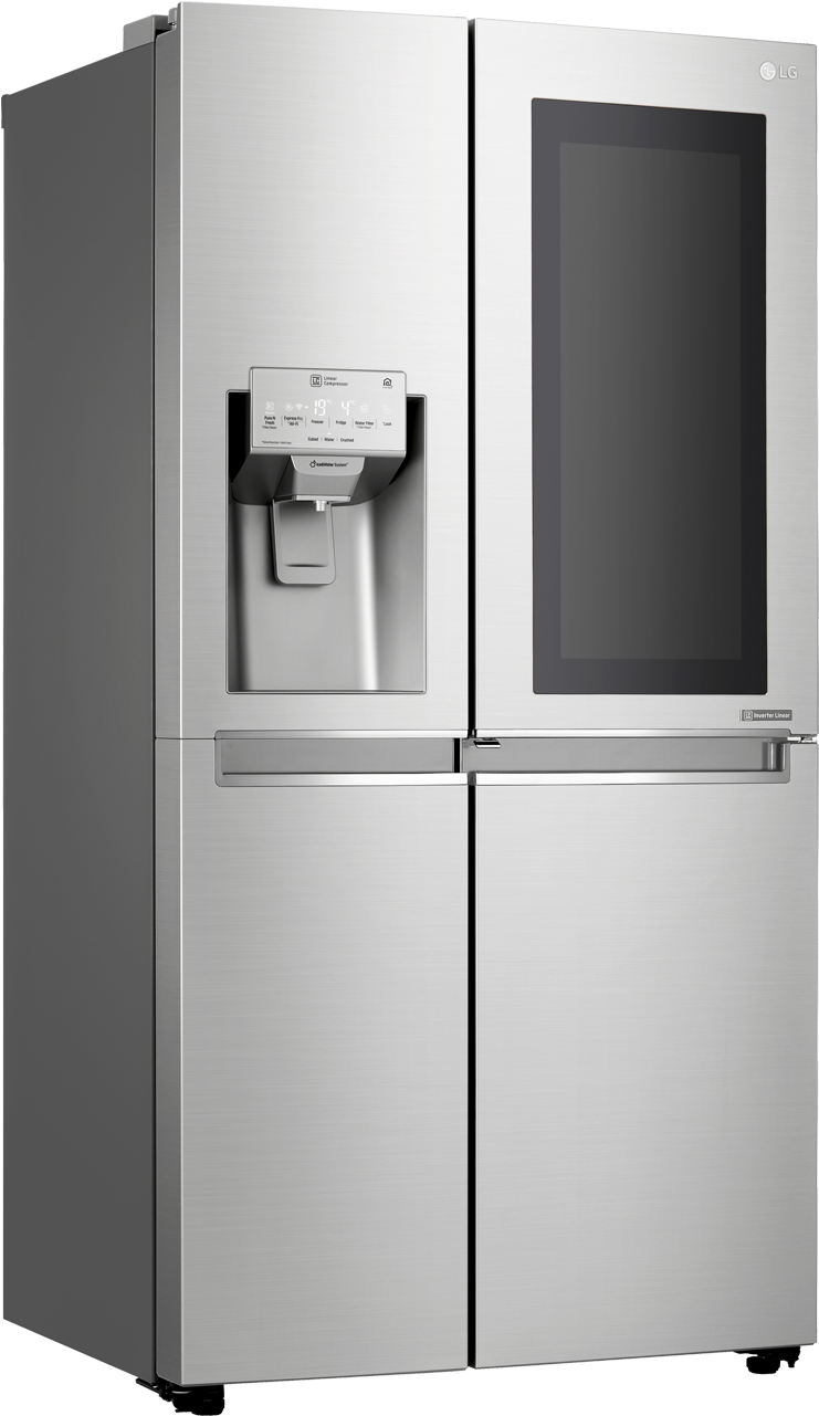 Lg American Style Fridge Freezer Gsx960nsvz Instaview - Lg Gc X247csav Dimension, Hd Png Download