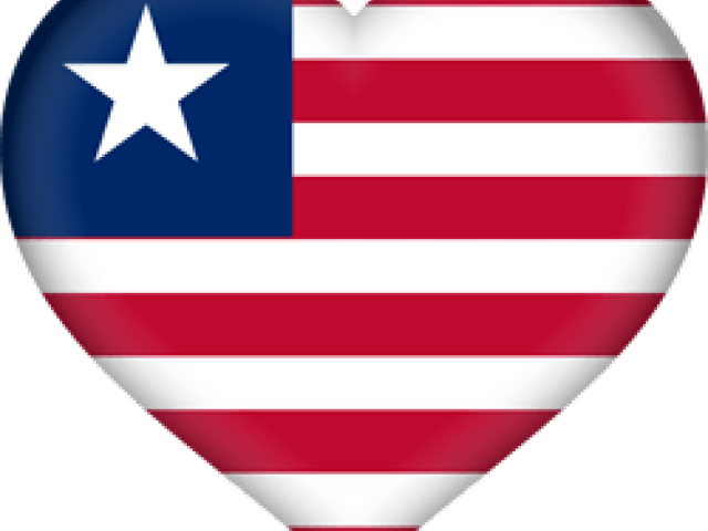 A Heart Shaped Flag With A Star