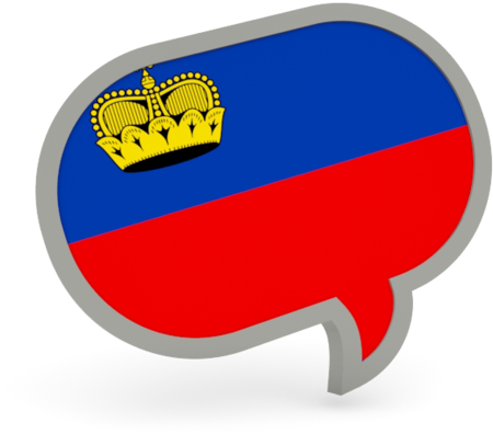 A Red Blue And White Speech Bubble With A Crown