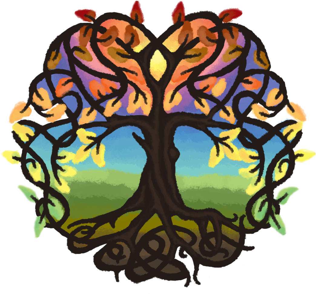 A Tree Of Life With Colorful Leaves