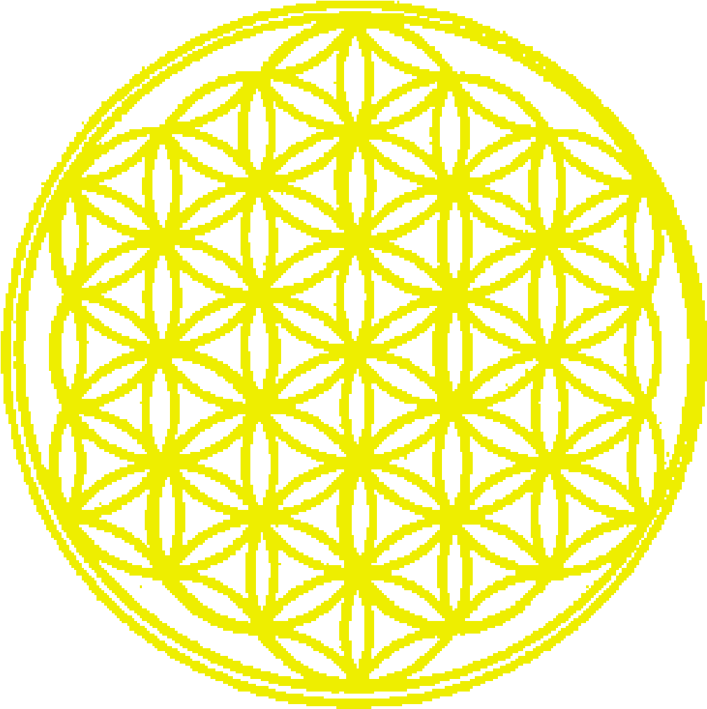 A Yellow Flower Of Life Symbol