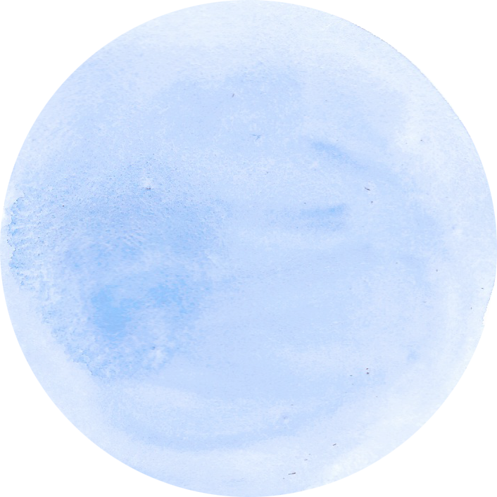 Light Blue Circle Watercolor