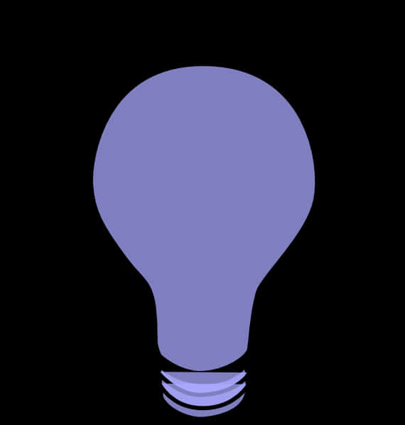 A Light Bulb On A Black Background