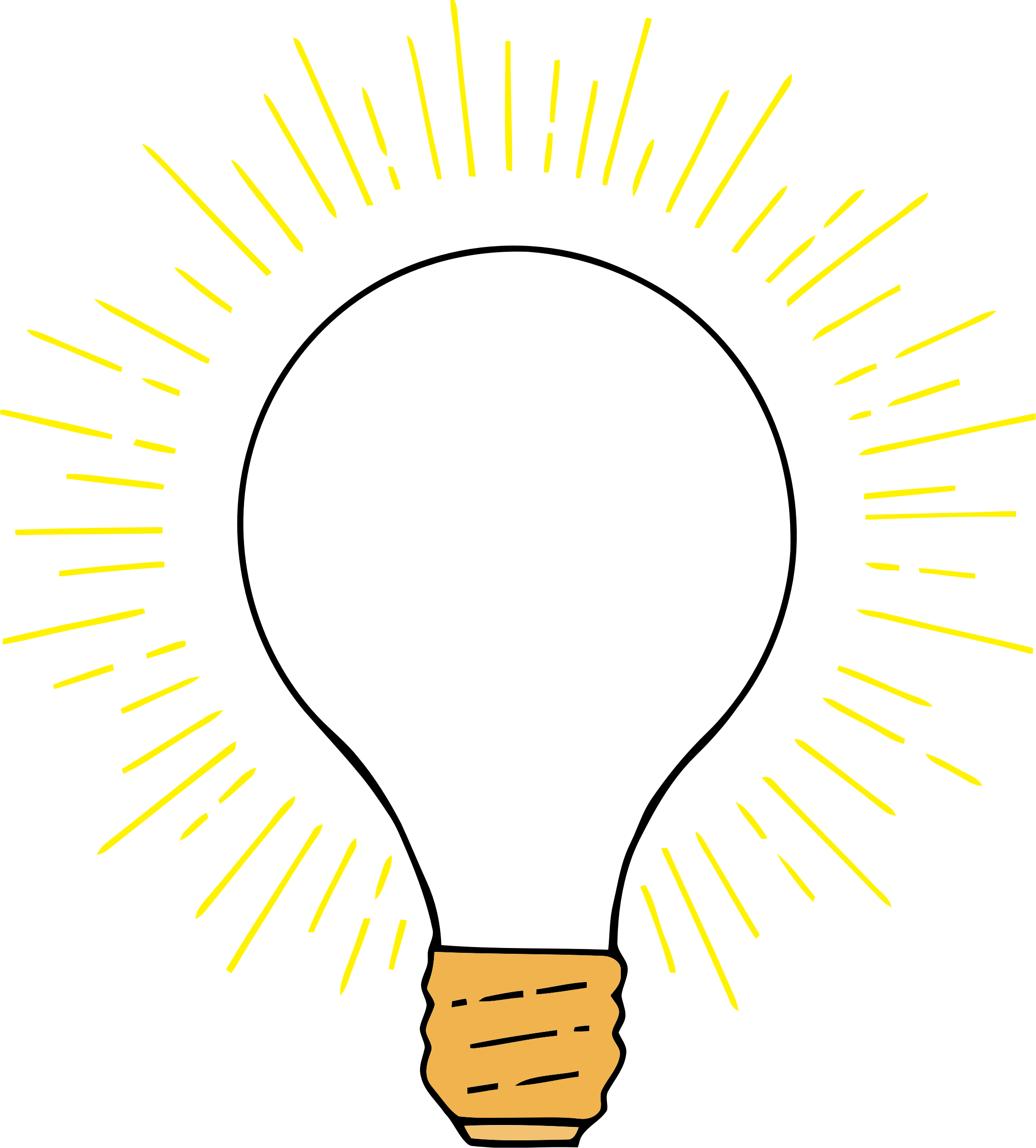 Light Bulb Idea Png 2161 X 2394
