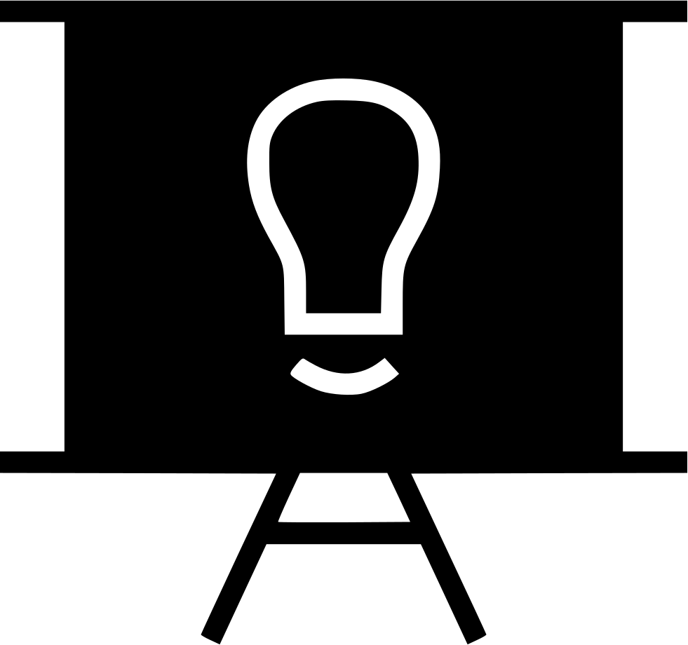A Black And White Drawing Of A Light Bulb