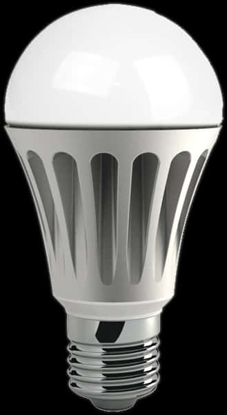 A White Light Bulb With A Black Background