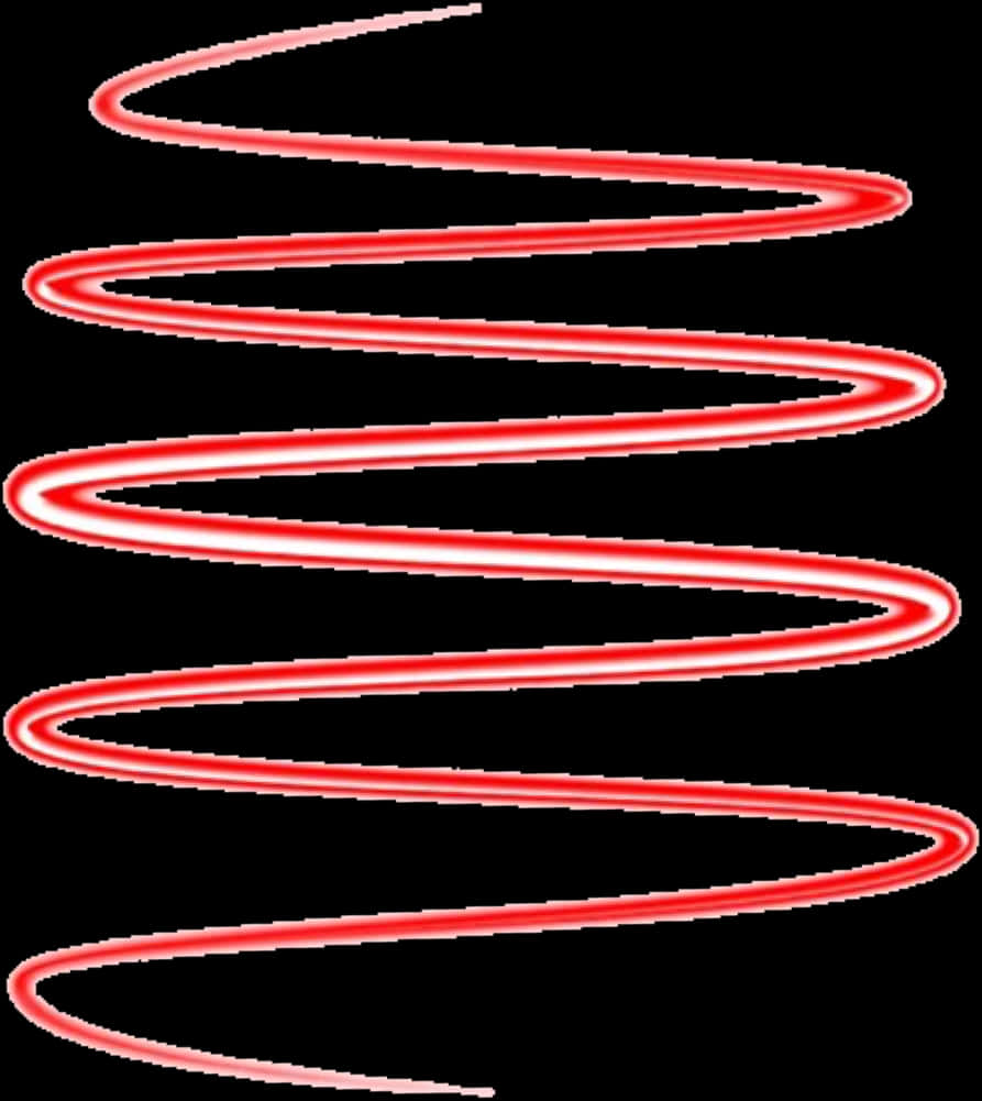 A Red Spiral With White Lines