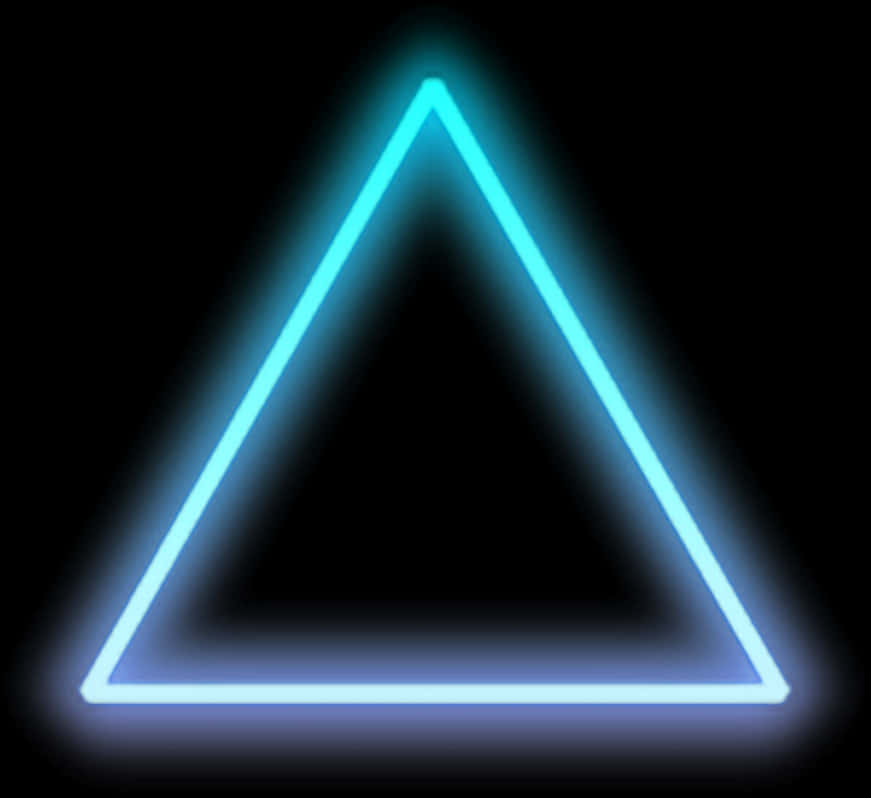 A Triangle With Neon Lights