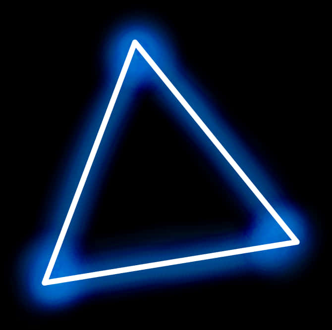A Blue Light In A Triangle