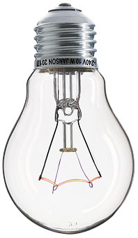 A Light Bulb With A Wire