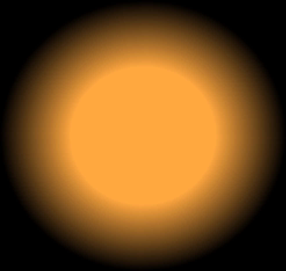 A Bright Orange Circle With Black Background