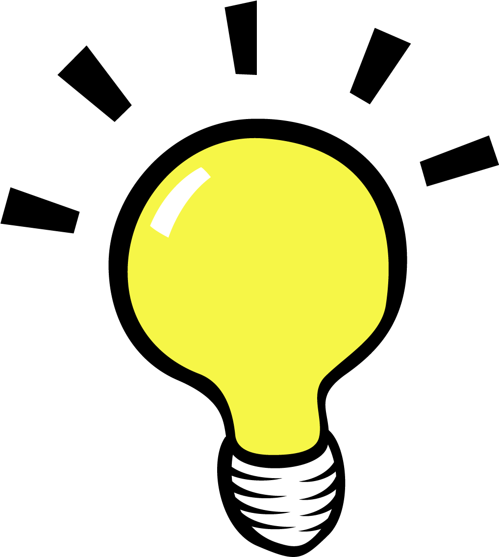A Yellow Light Bulb On A Black Background