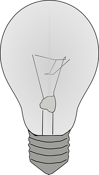 A Light Bulb With A Drawing On It