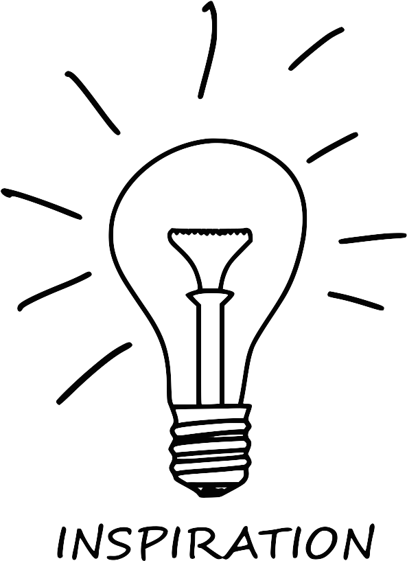 A Light Bulb With Lines On It