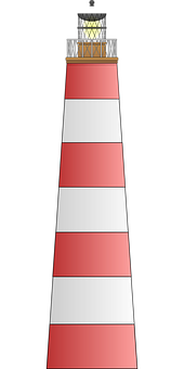 A Red And Grey Striped Object