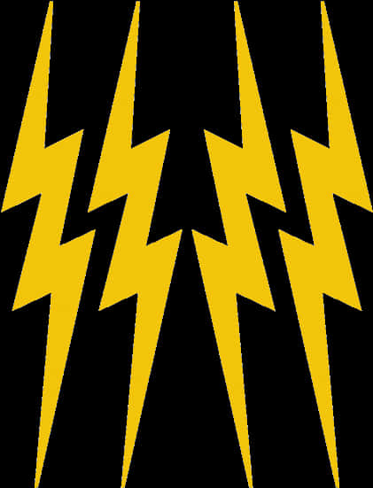 A Yellow Lightning Bolt Symbol