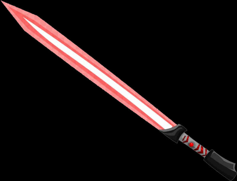 A Red And White Sword