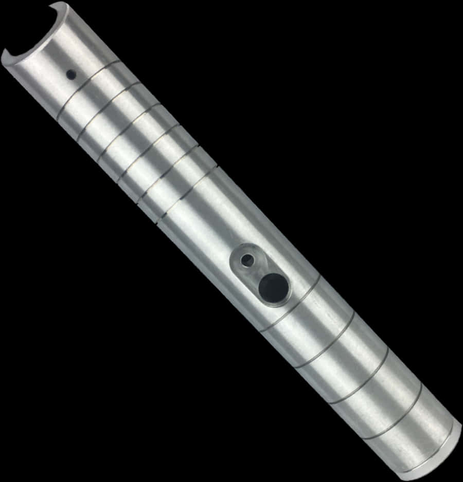 A Silver Tube With Holes