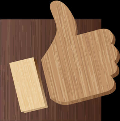 A Wooden Thumb Up Sign