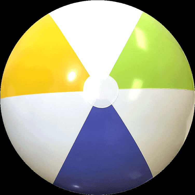 Lime Green, Yellow, And Blue Beach Ball