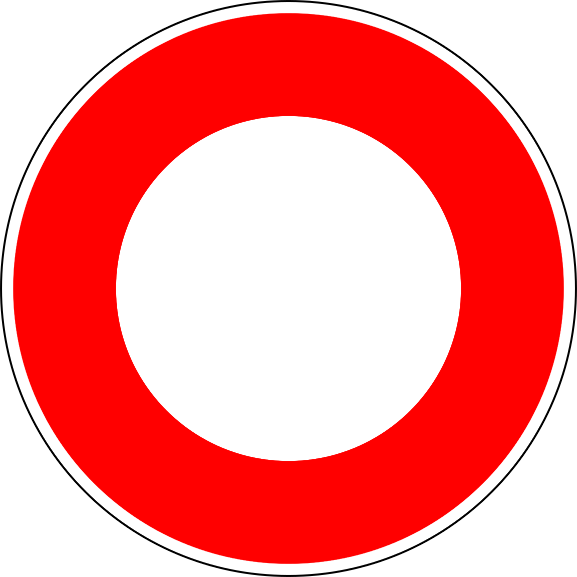 A Red Circle With White Circle In Center