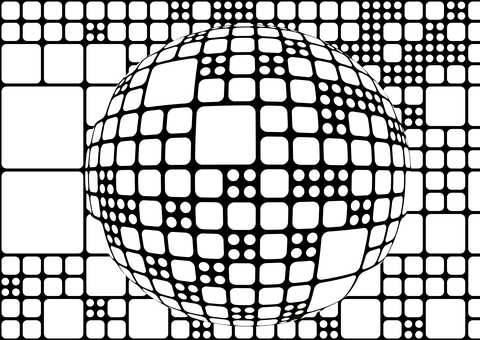 A Black Background With Squares