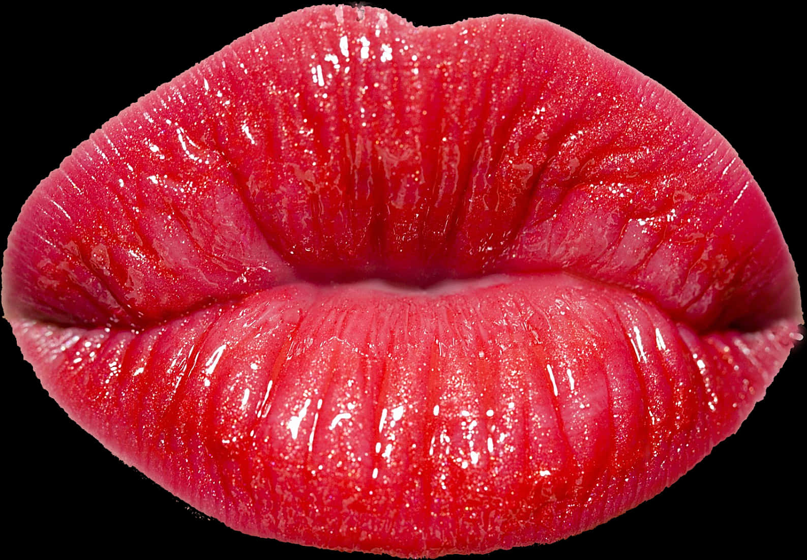 A Close Up Of A Lips