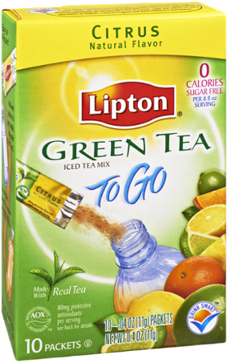 A Box Of Tea With A Label