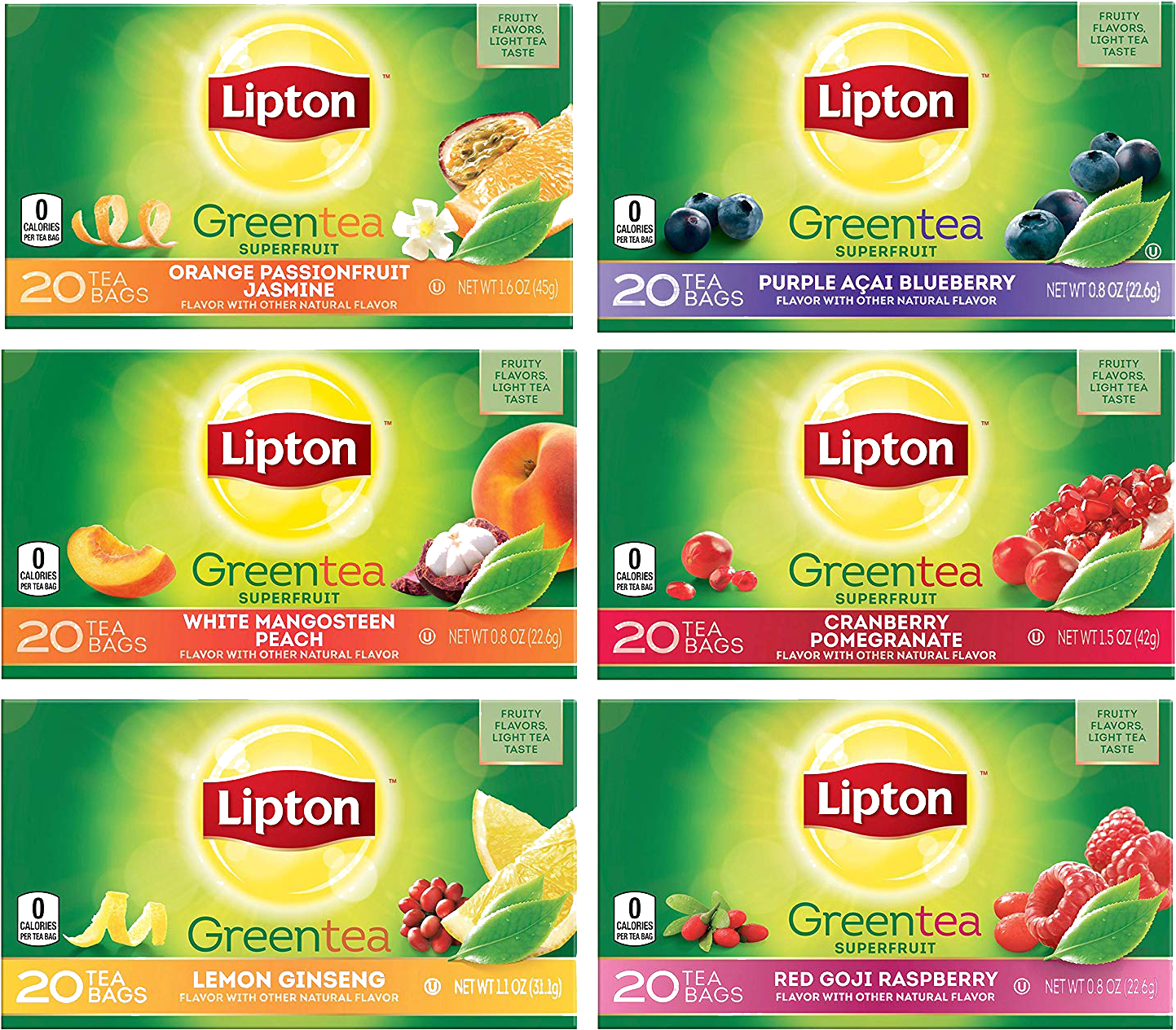 A Group Of Packages Of Lipton Tea