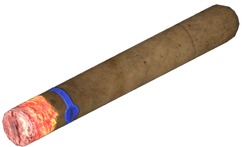 A Cigar With A Flame In It