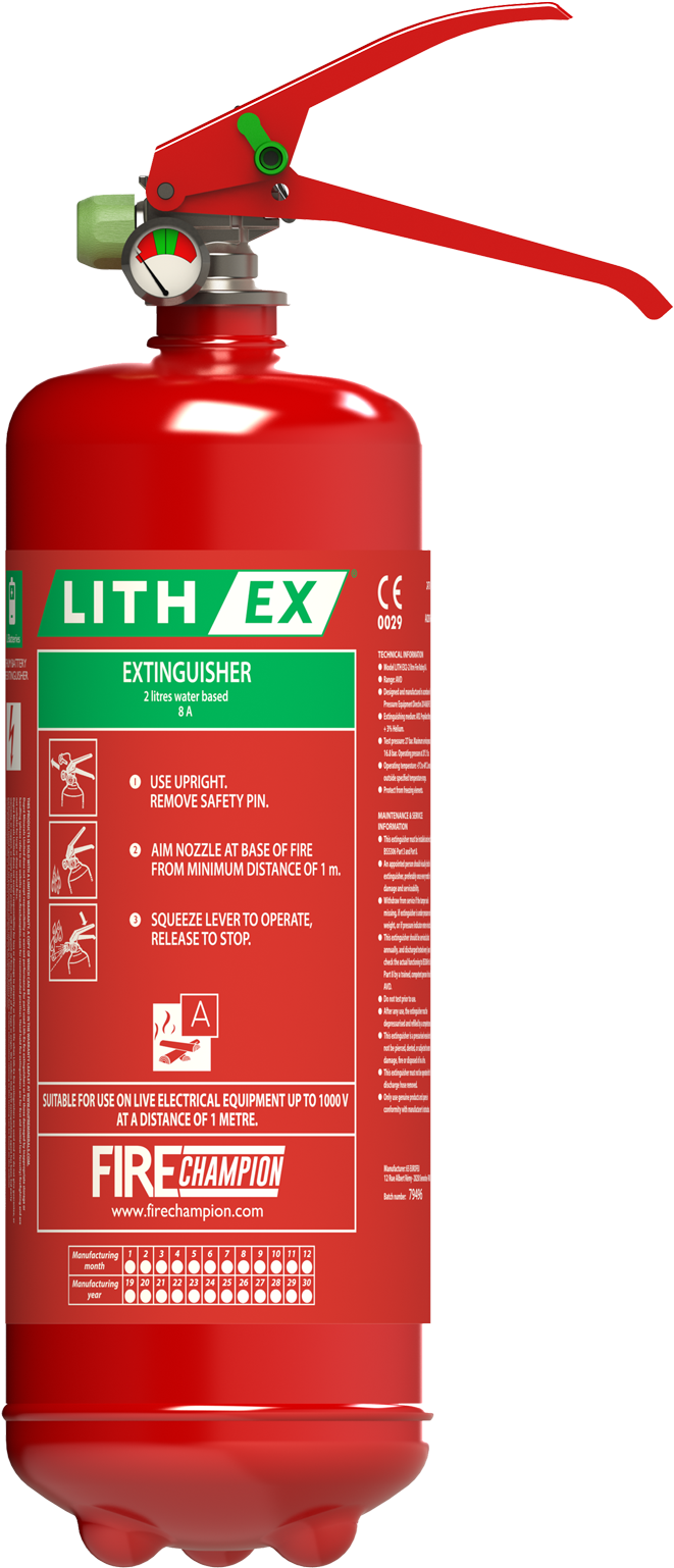 Lithium-ion Battery Fires - Lith Ex 6 Litres, Hd Png Download
