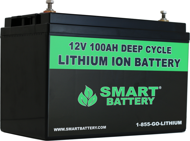 A Black Battery With Green And White Text