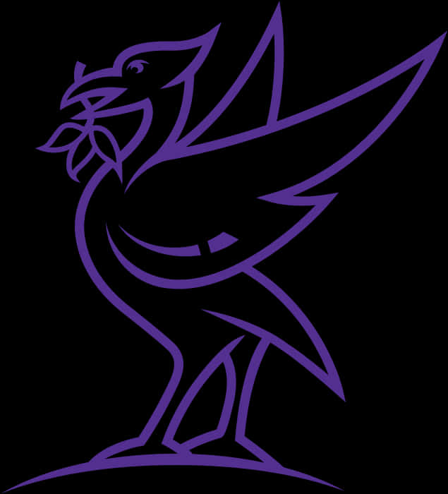 Purple Liverpool Logo Bird