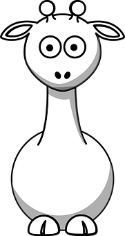 A Cartoon Of A White Duck