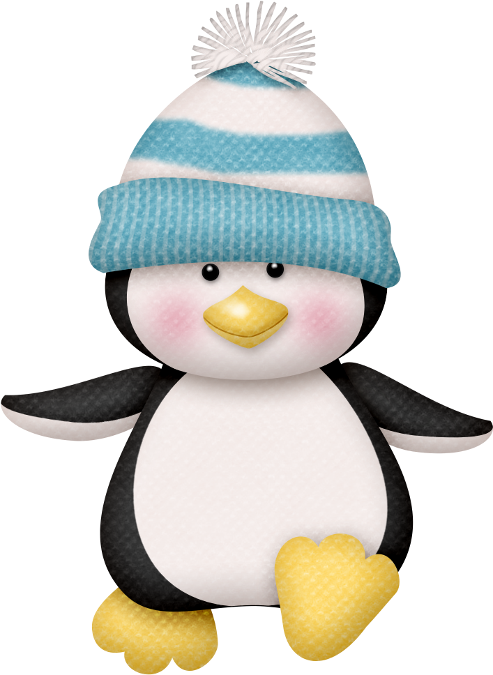 A Cartoon Penguin Wearing A Hat