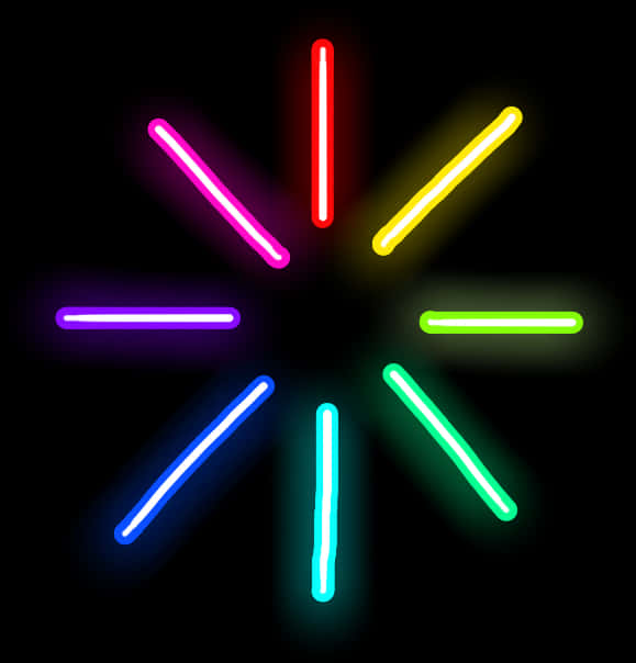 A Group Of Colorful Lights