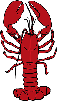 A Red Lobster With Claws