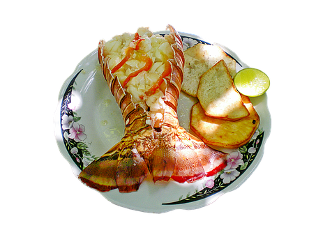 A Lobster Tail On A Plate
