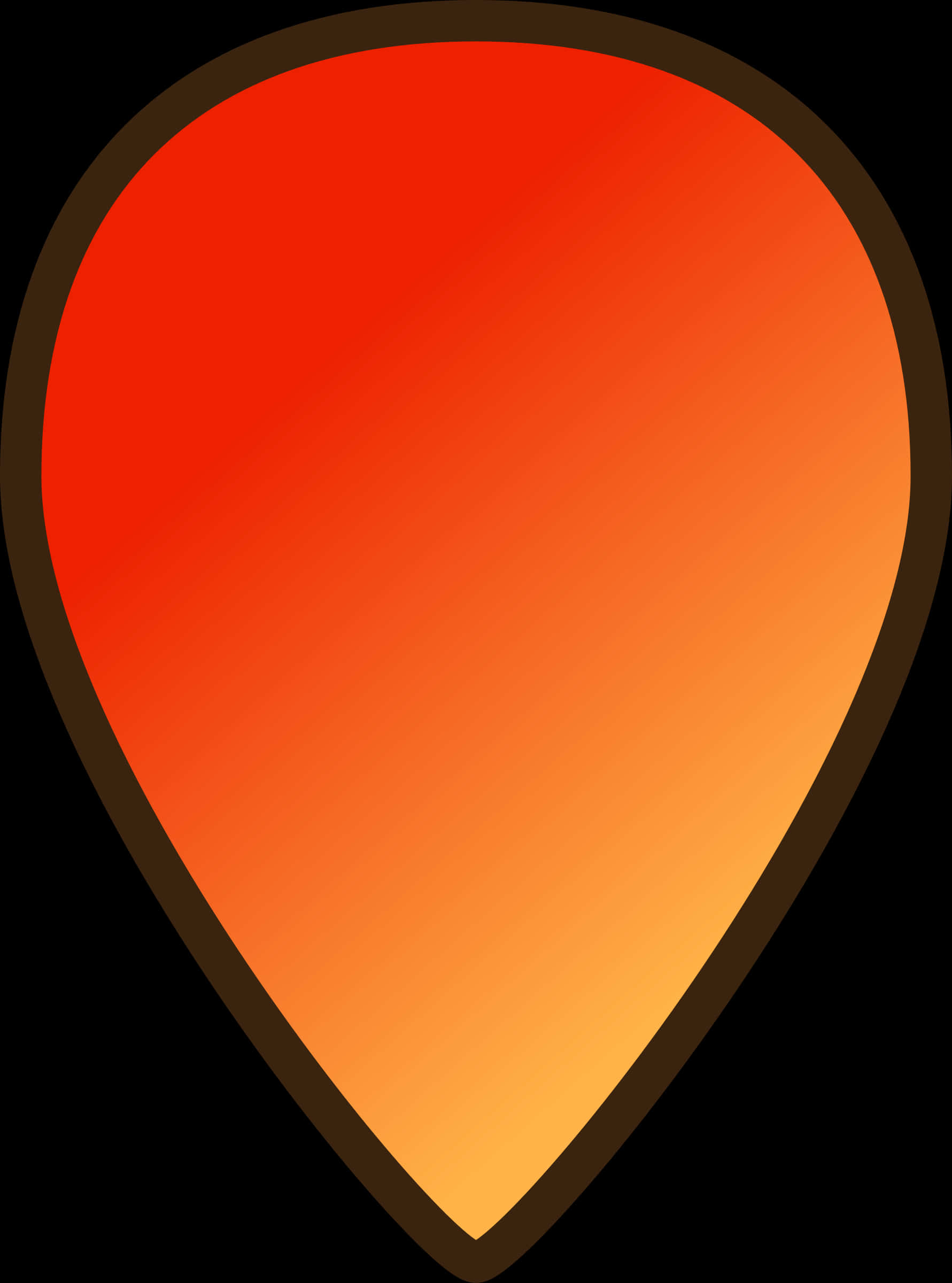 A Red And Orange Heart Shape