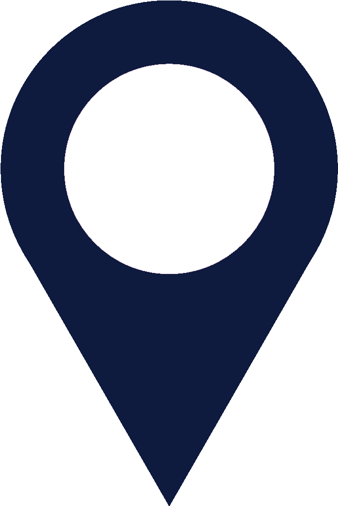 A Blue And White Map Pointer