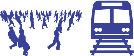 A Group Of People Walking