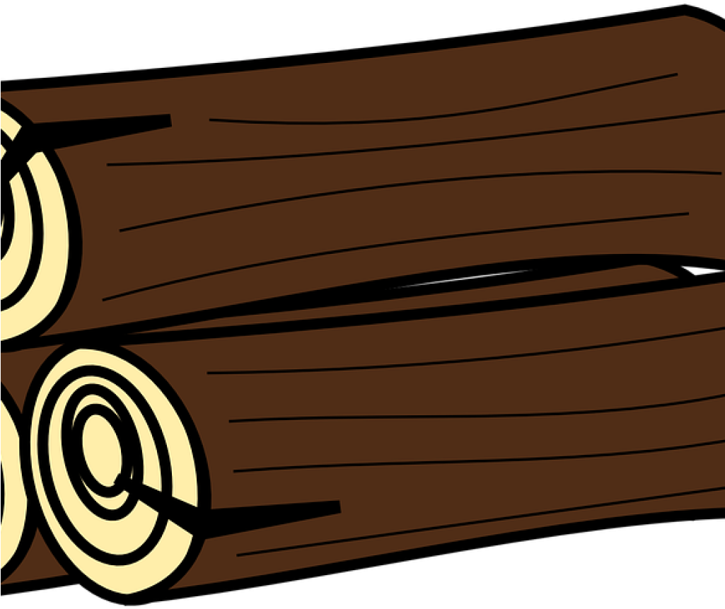 A Stack Of Logs With White Circles