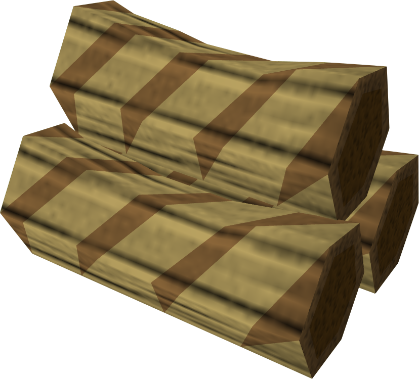 A Stack Of Logs With Brown Stripes