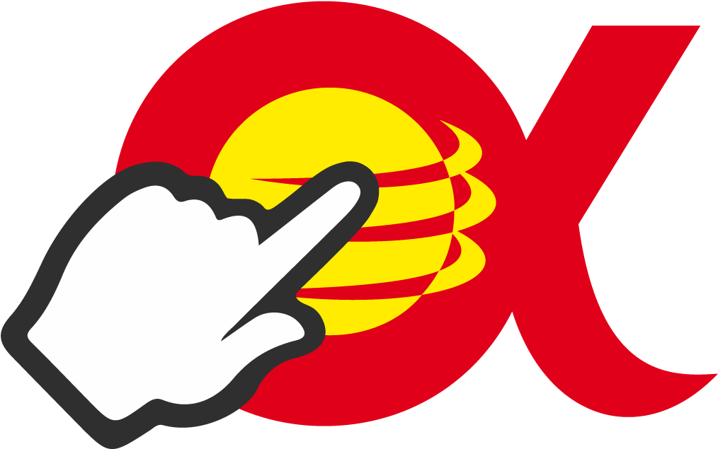 A Hand Pointing At A Logo